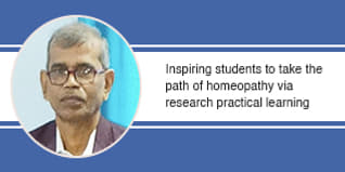 Inspiring students to take the path of homeopathy via research practical learning